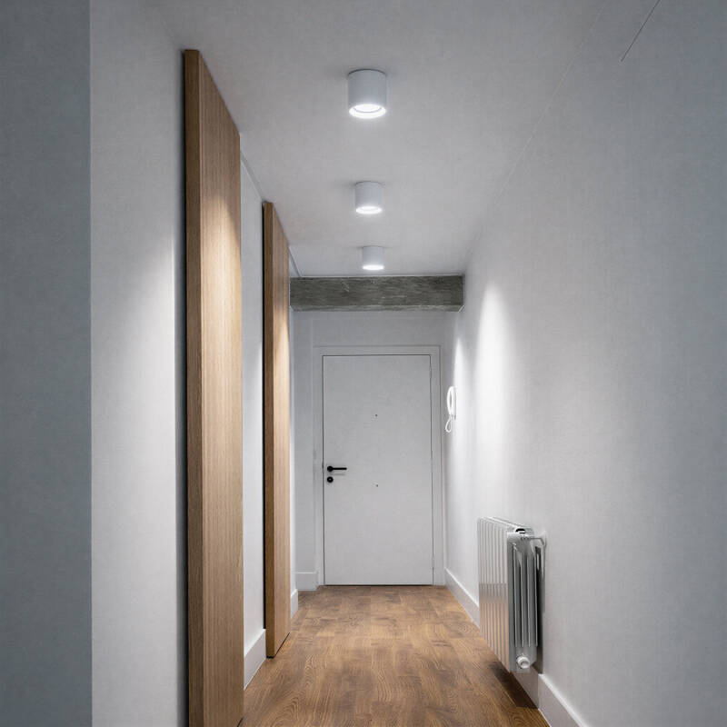 Aplique de Techo Blanco con Bombilla GU10 Space