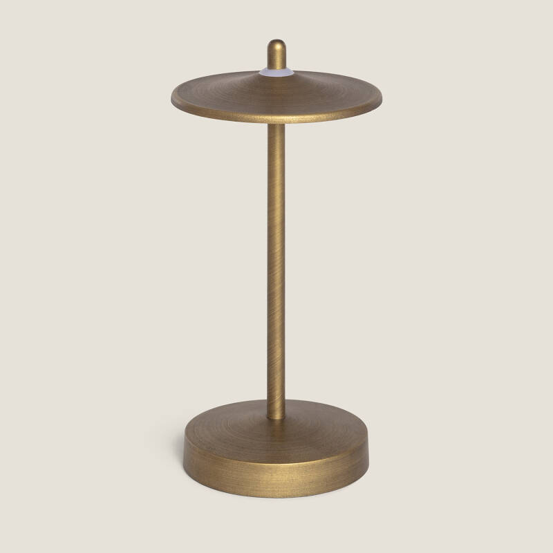 Lámpara de Mesa LED Portátil para Exterior Metal con Batería Recargable Milevani