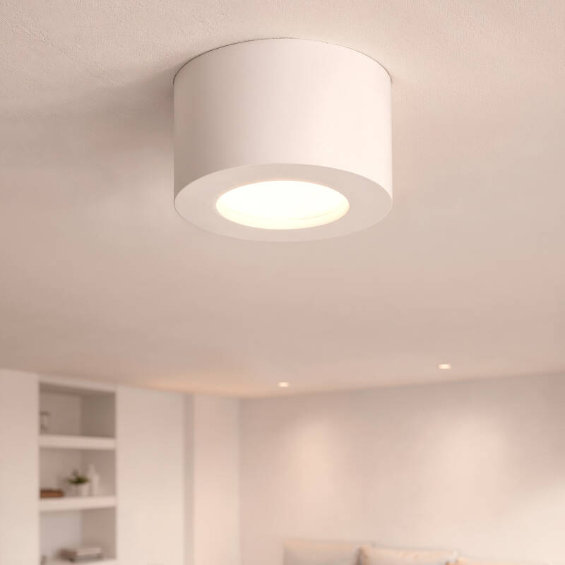 Plafón LED 8W Circular Aluminio Luz Indirecta Ø105 mm Tokkai