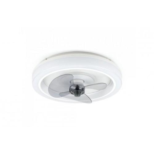 Ventilador de Techo Silencioso sin Aspas con Luz LED y Mando a Distancia 18,5W Noaton Dorado