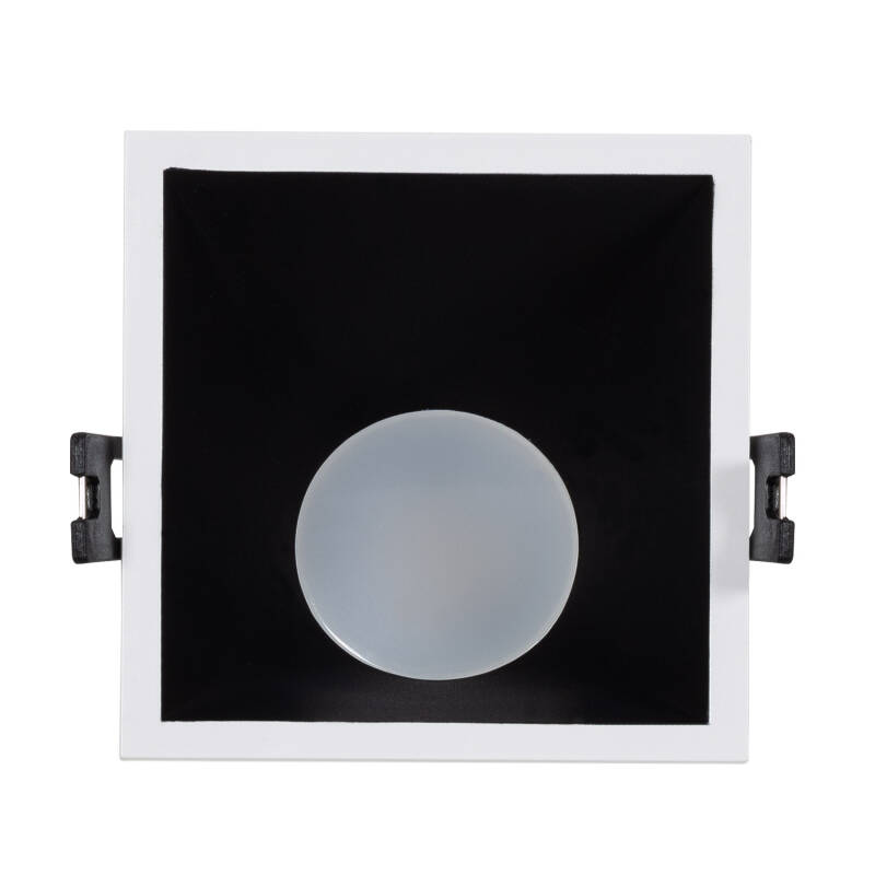Foco Downlight Cuadrado 45º GU10 6W Corte 85x85 mm Bajo UGR PC