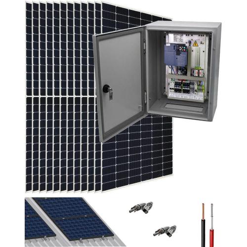 Kit Bombeo Solar con Bomba de Agua Trifásica 230V hasta 5.5cv