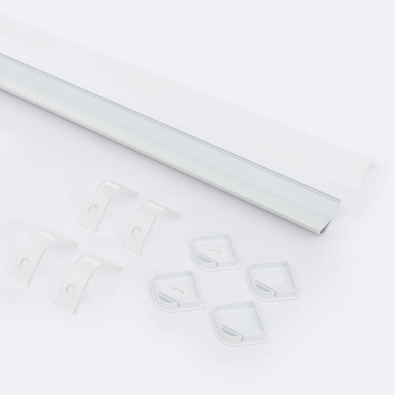 Perfil Aluminio Esquina Triangular 2m para Tira LED hasta 20mm
