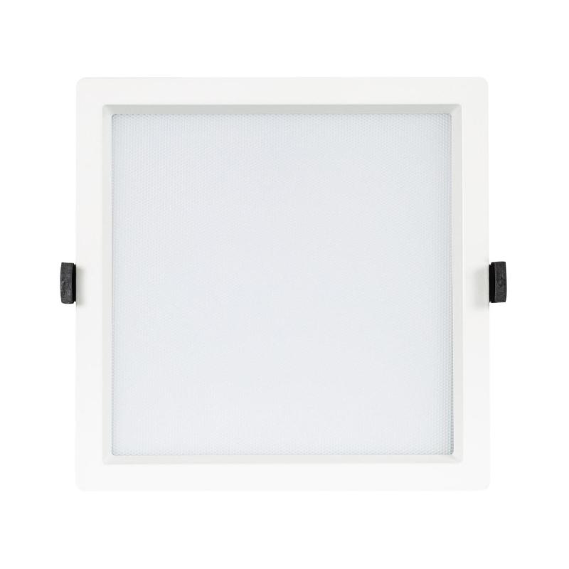 Downlight LED 40W Cuadrado SAMSUNG Aero 130 lm/W Microprismático LIFUD Corte 210x210 mm