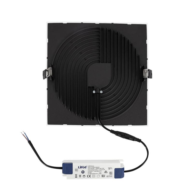 Placa LED 30W Cuadrada High Lumen LIFUD Corte Ø 200 mm