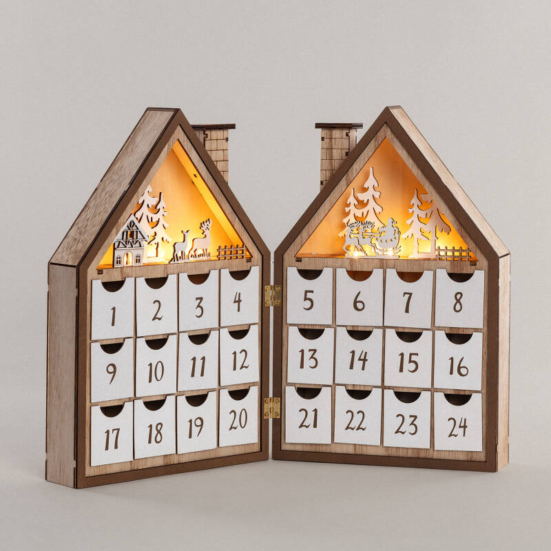 Calendario de Adviento LED con Batería Joulud