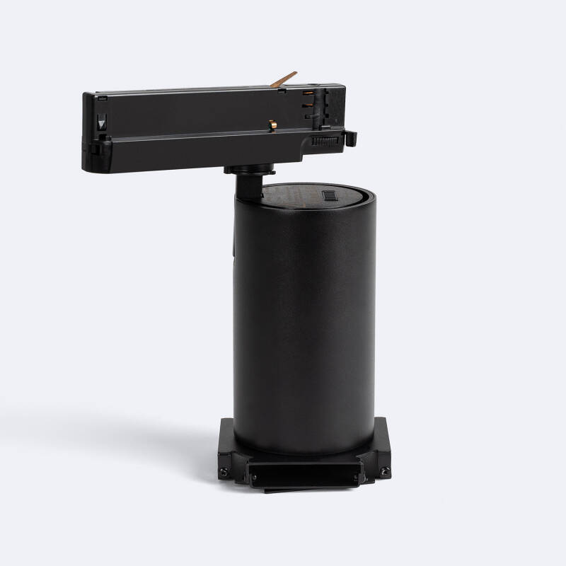 Foco Carril LED Trifásico 40W Fasano Cinema Regulable Negro