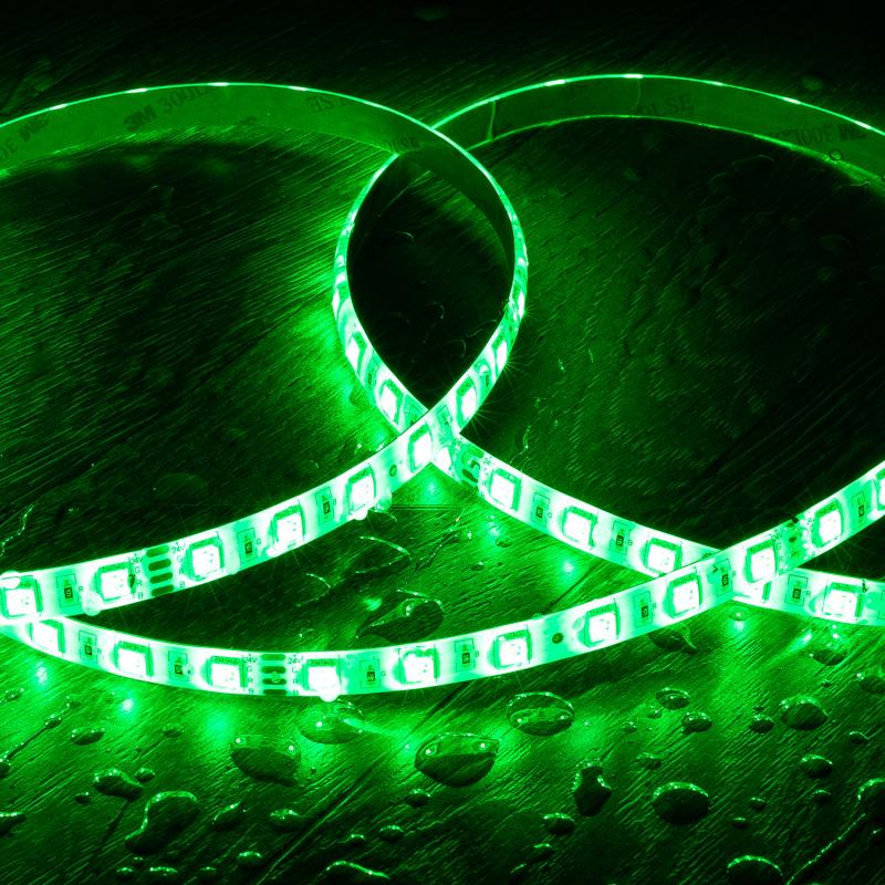 Tira LED 24V RGB SMD 60 LED/m 5m 10W/m Ancho 10mm Corte 10cm IP65