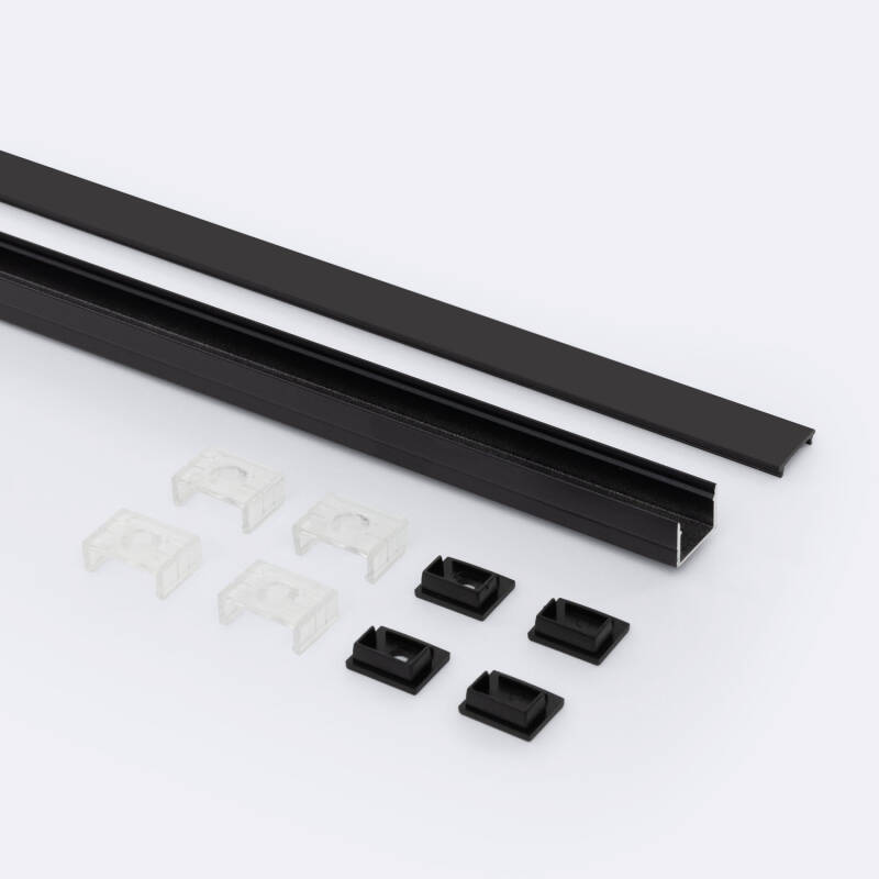 Perfil Aluminio Superficie para Tira LED hasta 15 mm