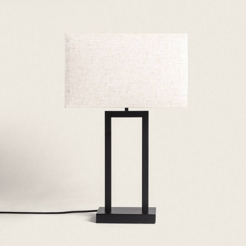 Lámpara de Mesa Metal y Tela Armida