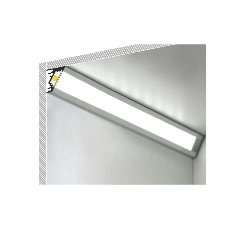 Perfil Aluminio Esquina Variable 1m para Tiras LED hasta 10 mm