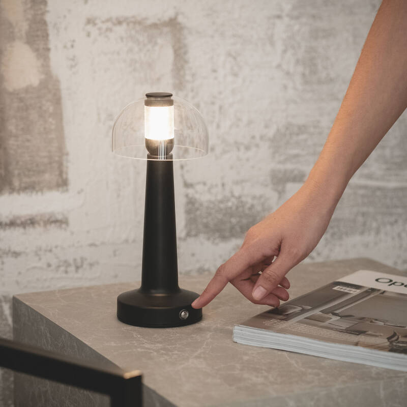 Lámpara de Mesa LED Metal Portátil con Batería USB Recargable Luliu Orsha