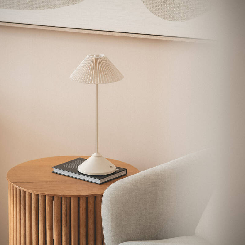 Lámpara de Mesa LED Portátil Metal con Batería USB Recargable Denwa