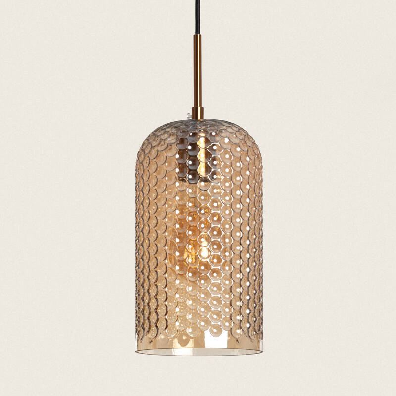 Lámpara Colgante Metal y Cristal Large Bernie