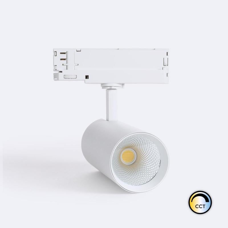 Foco Carril LED Trifásico 30W Carlo CCT Seleccionable Blanco