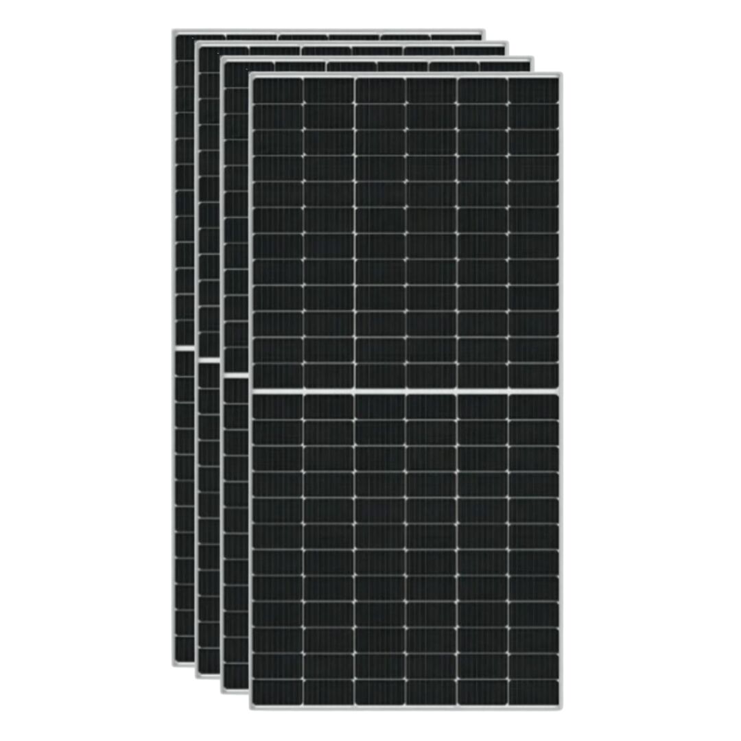 Pack 4 unidades de Panel Solar Bifacial 535W Ja Solar TOPCon N-Type Black Frame