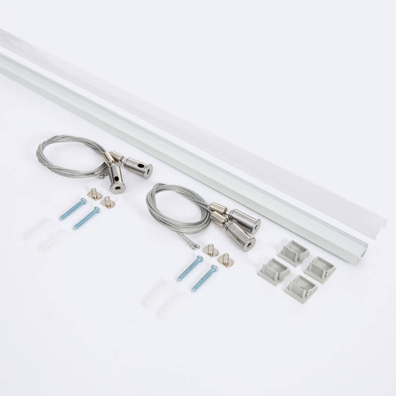 Perfil Aluminio Colgante 2m para Tira LED hasta 17 mm