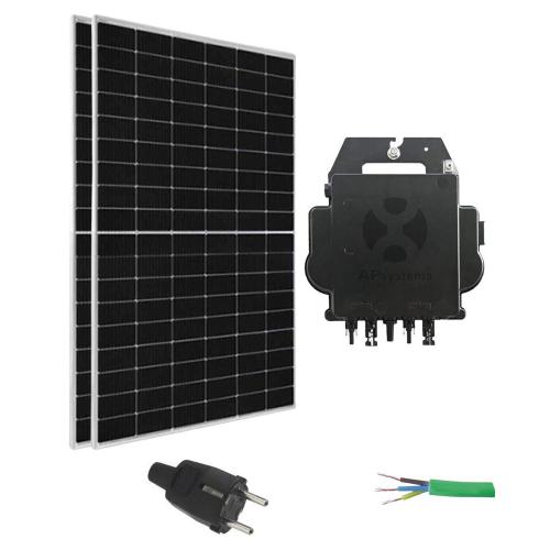 Kit Placas Solares Balcón 1000W con microinversor 880W