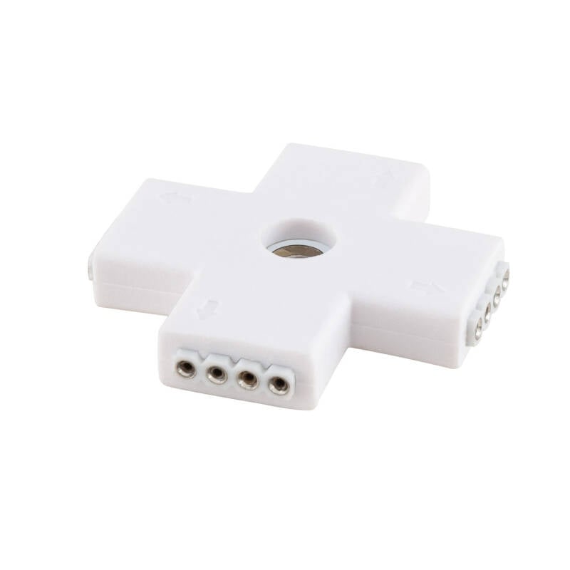 Conector Rápido Tipo 'X' Tira LED 12/24V RGB