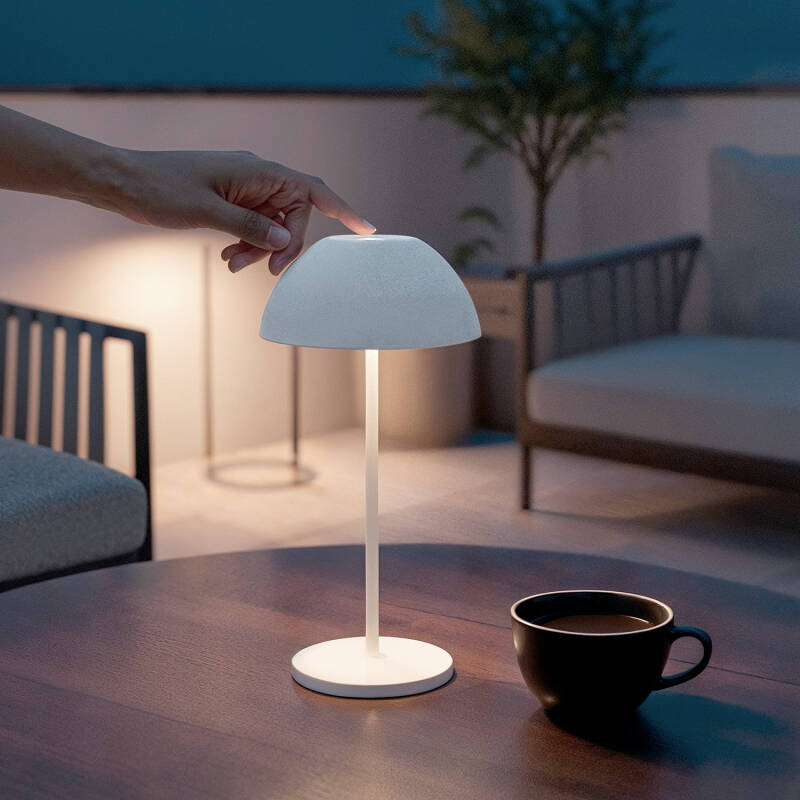Lámpara de Mesa LED Portátil Exterior con Batería USB Recargable Mugla