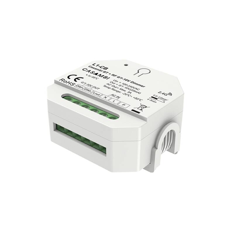 Regulador Casambi 0/1-10V 1 Canal SKYDANCE L1-CB compatible con Mando RF y Pulsador