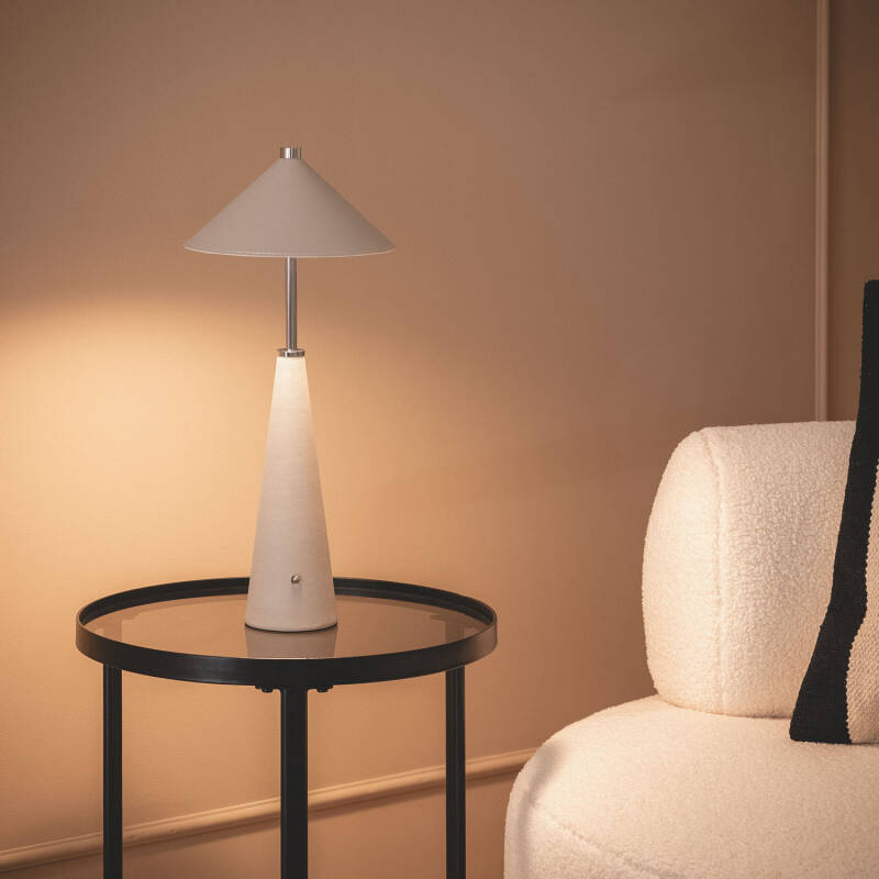 Lámpara de Mesa LED Portátil Cuero  con Batería USB Recargable Tyu Tule