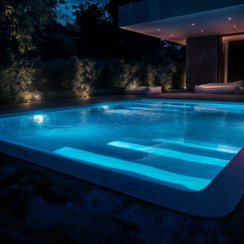 Foco Piscina Superficie LED Sumergible 12V DC IP68 35W