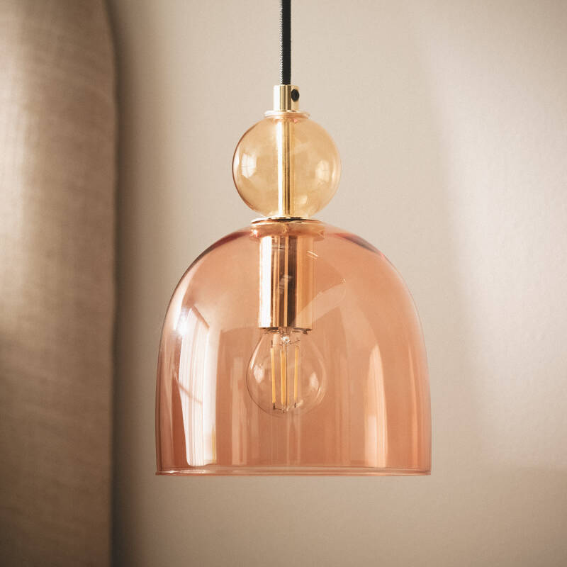Lámpara Colgante Metal y Cristal Mono-Baudelaire