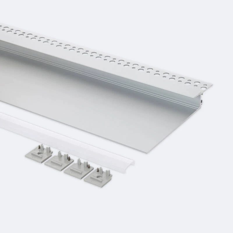 Perfil Aluminio Integración en Escayola/Pladur para Tiras LED hasta 12 mm