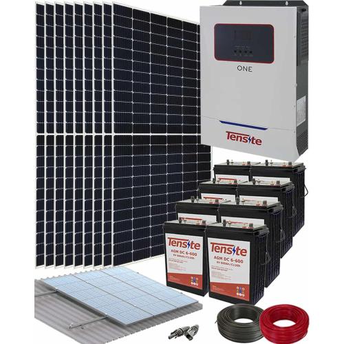 Kit Solar Vivienda Aislada 5500W 48V con batería AGM