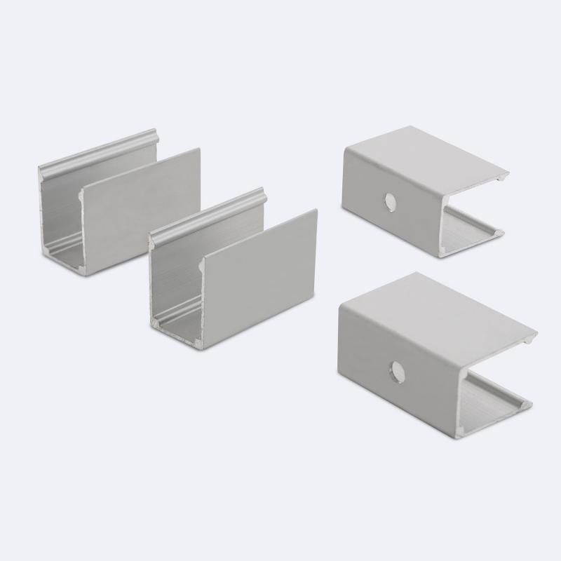 Perfil Neón SFLEX 8x17 Superficie/Empotrable Curva Lateral para Tira LED IP20 hasta 8 mm