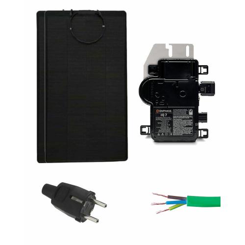 Kit Placas Solares Flexibles Balcón 360W con Microinversor 325W