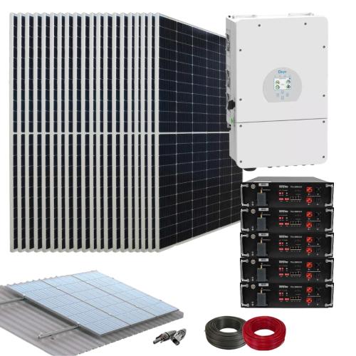 Kit Panel Solar con Inversor Deye 12000W