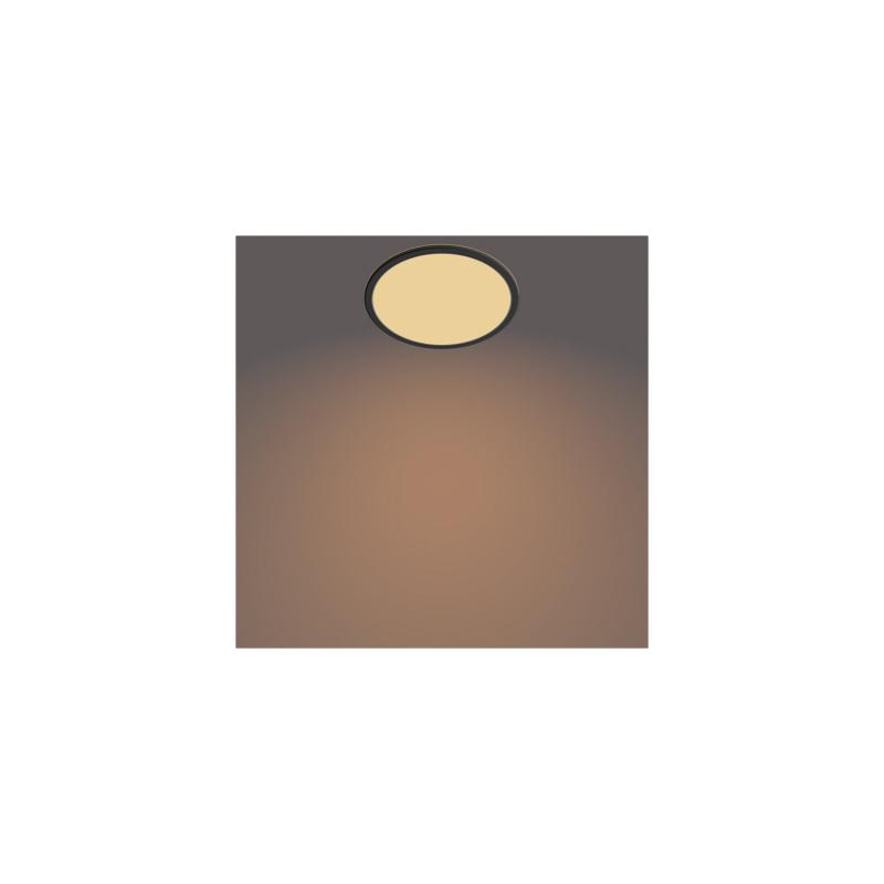 Plafón LED 15W PHILIPS CL550 SuperSlim IP44 Regulable 3 Niveles Negro