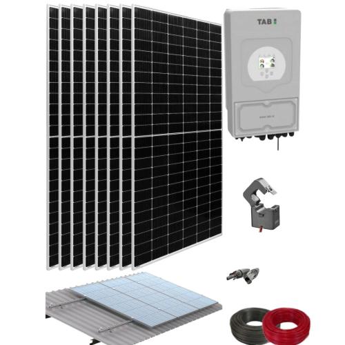 Kit Solar Instalación Fotovoltaica Autoconsumo 3600W TAB Monofásico