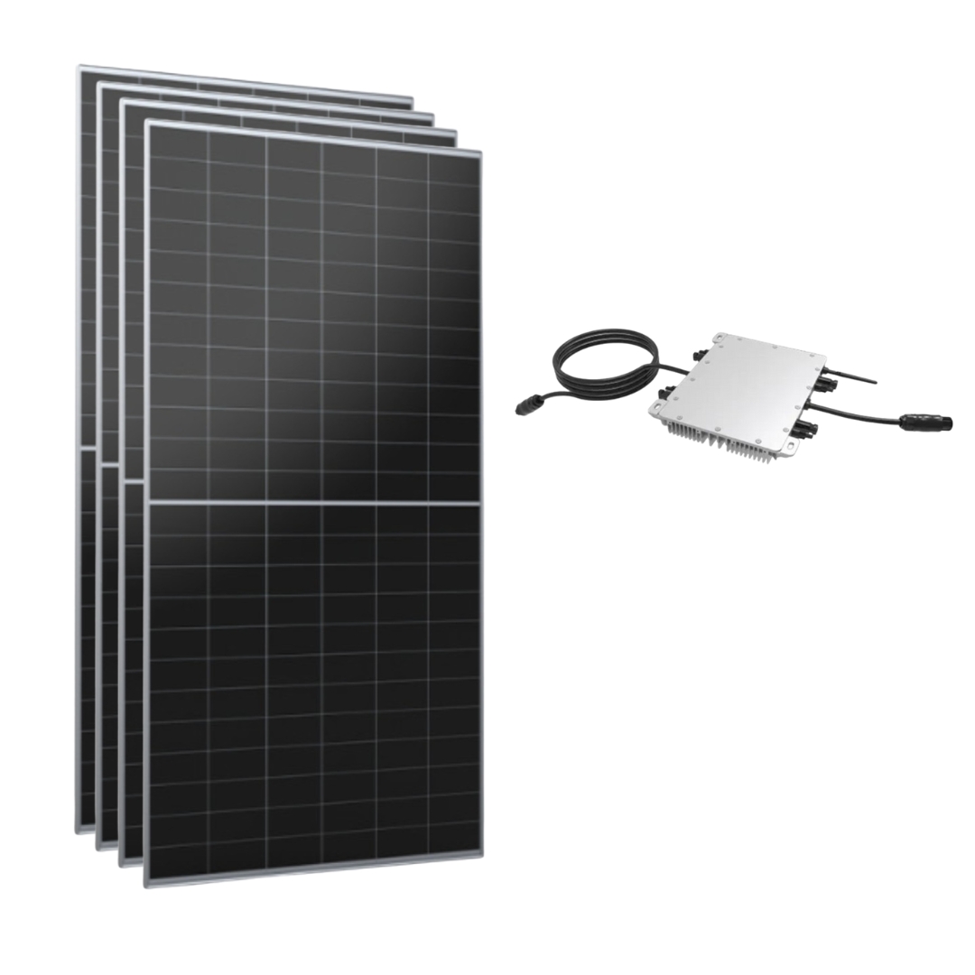 Kit Solar Enchufable para Balcón 2440W con Microinversor DEYE 2000W