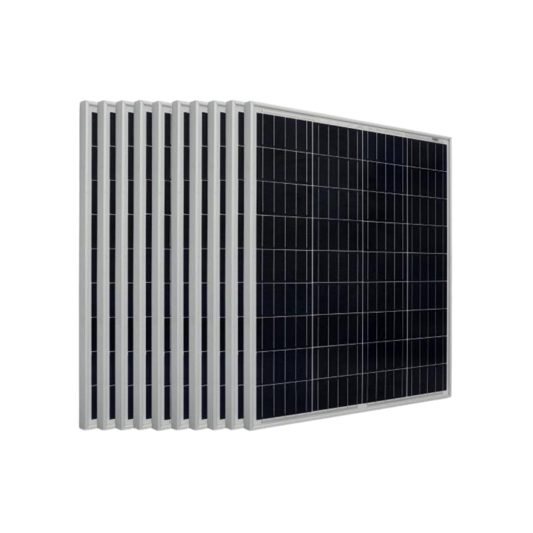 Pack 10 unidades de Paneles Solares Fotovoltaicos 75W 12V Policristalina