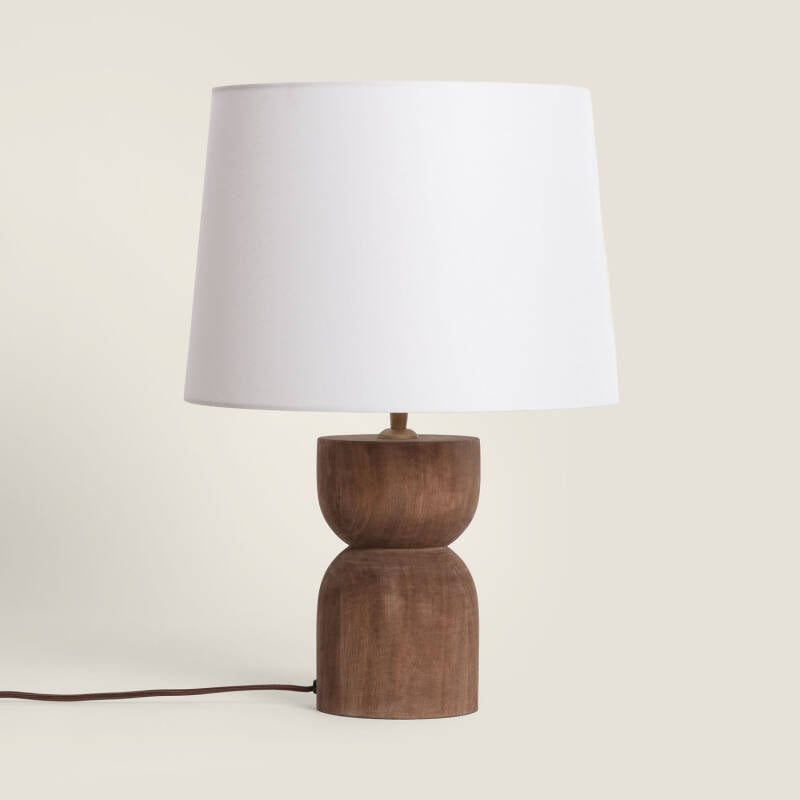 Lámpara de Mesa Madera Dallas