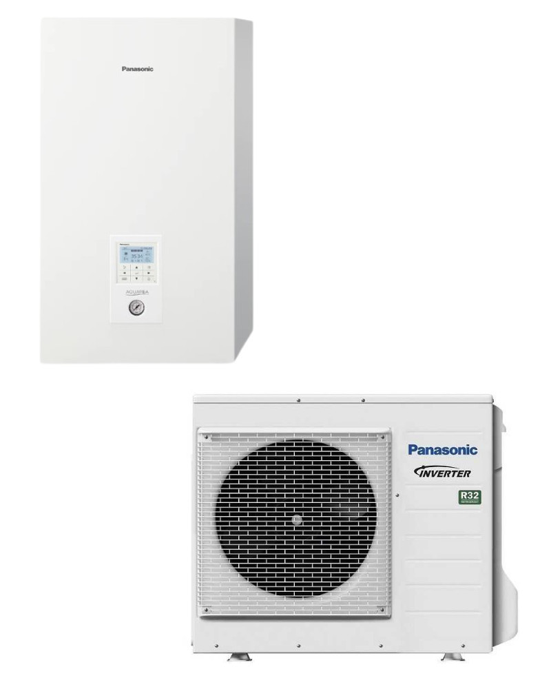 Kit Calefacción Aerotermia Suelo radiante para 80m2 con Panasonic Aquarea High Performance 7kW