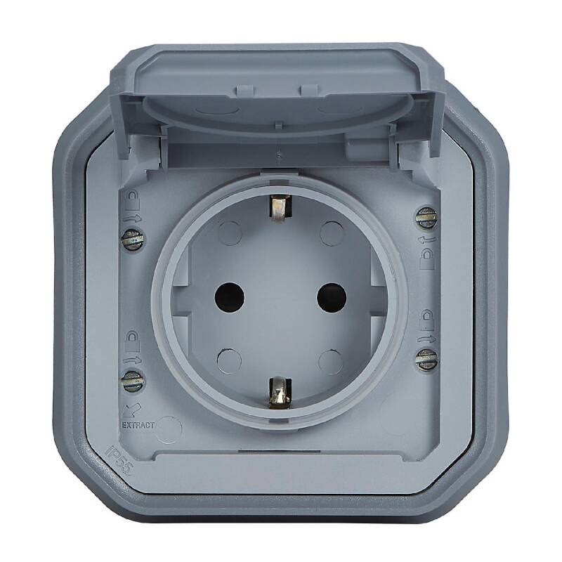Base Enchufe Empotrable Exterior IP55 16A 2P+T LEGRAND PLEXO 069833L