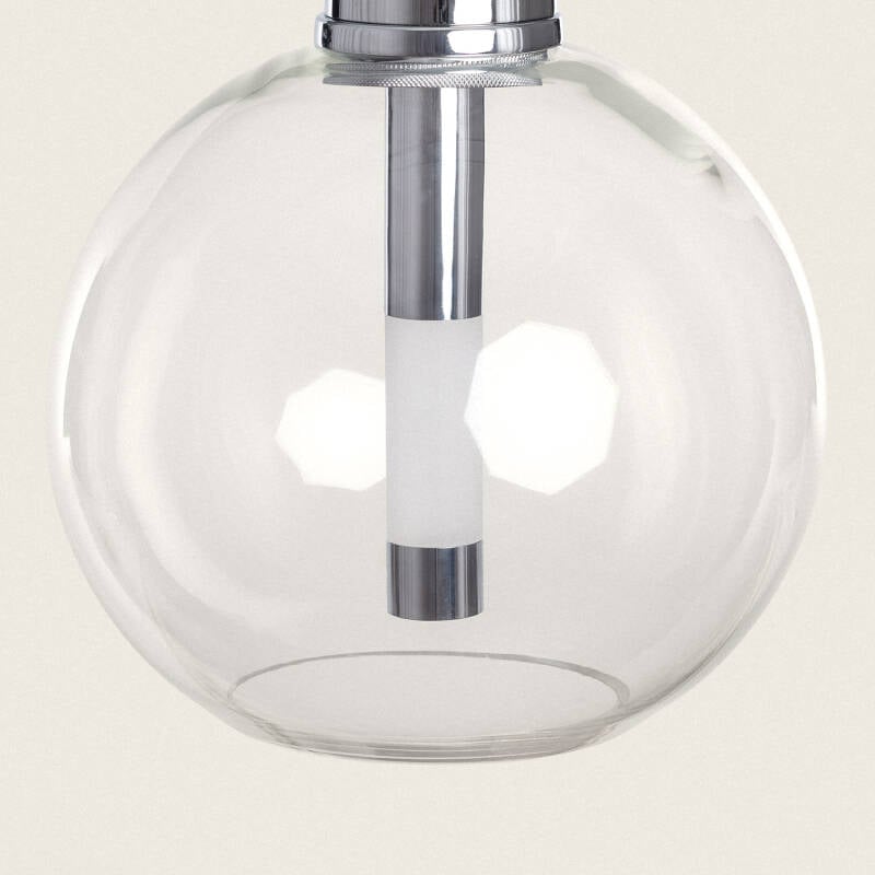 Lámpara Colgante LED 5W Metal y Cristal Ludvika