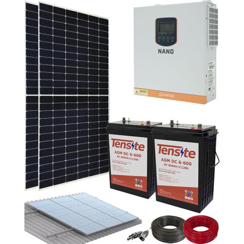 Kit Solar Fotovoltaico 1000W 12V 4000Whdia