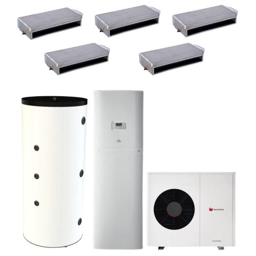 Kit Fancoil Aerotermia 13kW Saunier Duval Genia Set 12 con depósito 300L