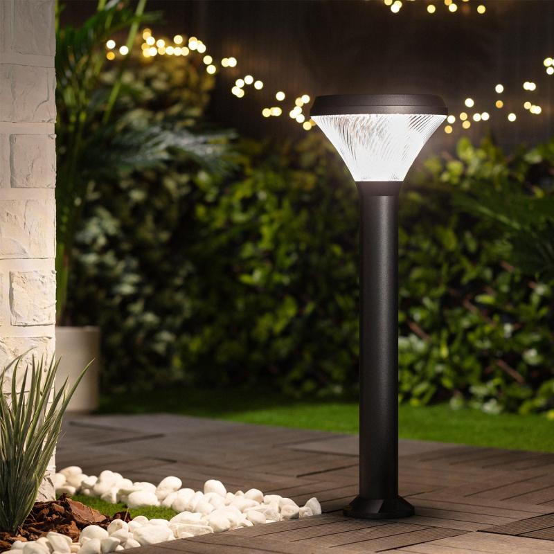 Baliza Solar Exterior LED 1.5W Superficie Pie 60cm Pilote con Control Remoto