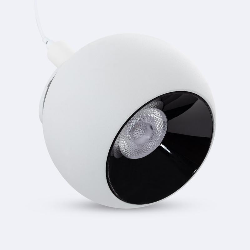 Foco Carril Colgante LED Magnético 25mm SuperSlim Cóncavo 12W 48V Ø100 mm Blanco