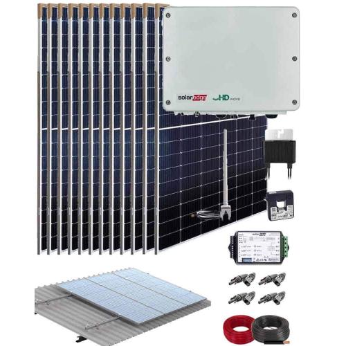 Kit de Placas Solares de Conexión Red SolarEdge 6000W 31350Whdia  Monofásico