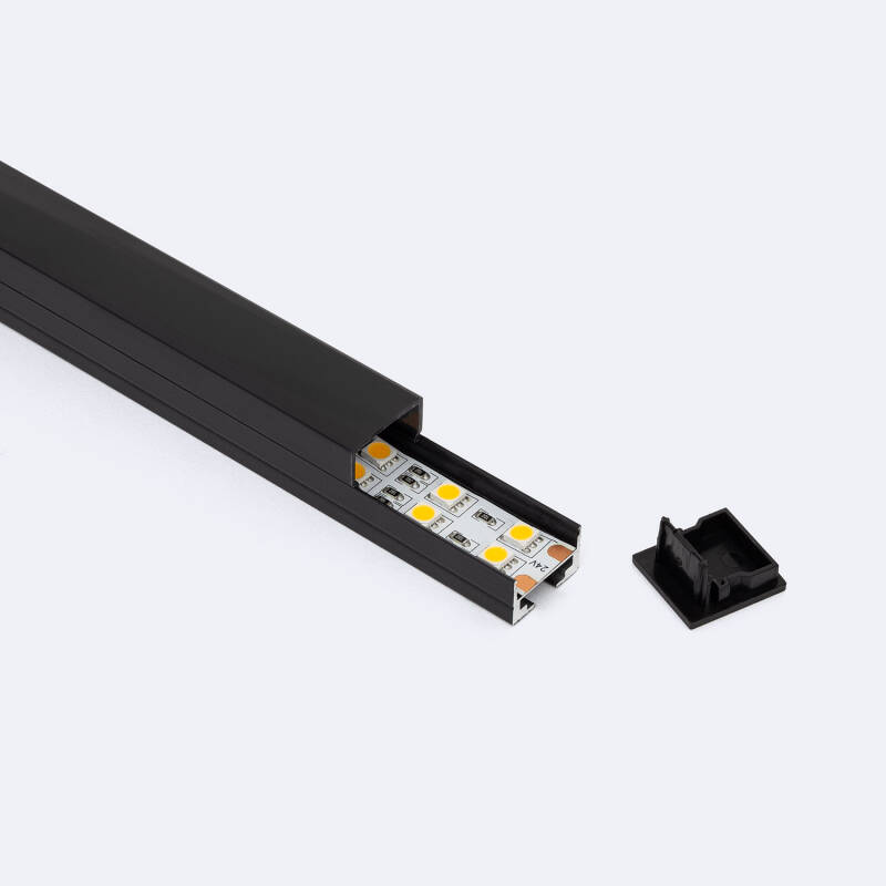 Perfil Aluminio Colgante 2m para Tira LED hasta 17 mm