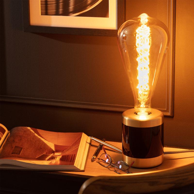 Bombilla Filamento LED E27 8W 800 lm ST115 Ámbar