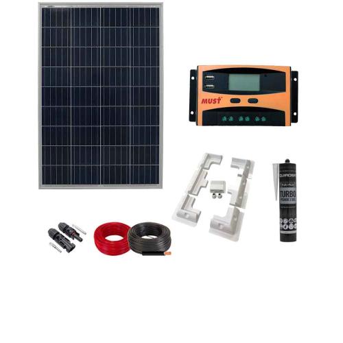 Kit Solar Autoinstalable 100W para Camper