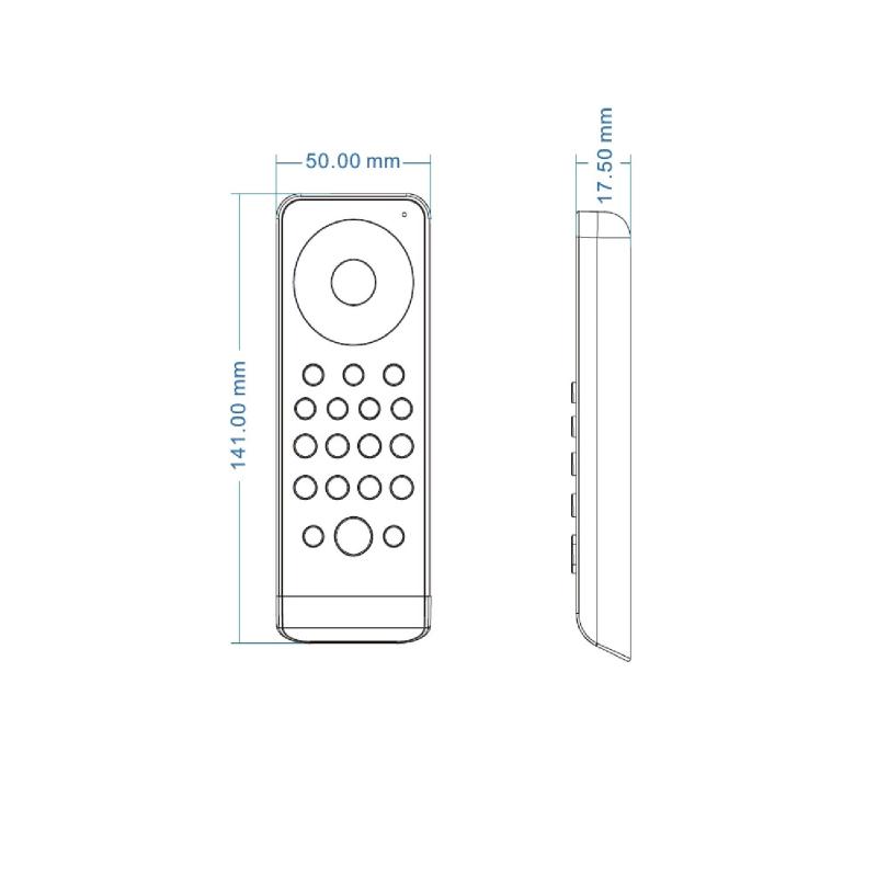 Mando RGB/RGBW SKYDANCE RS9 para Controlador RF